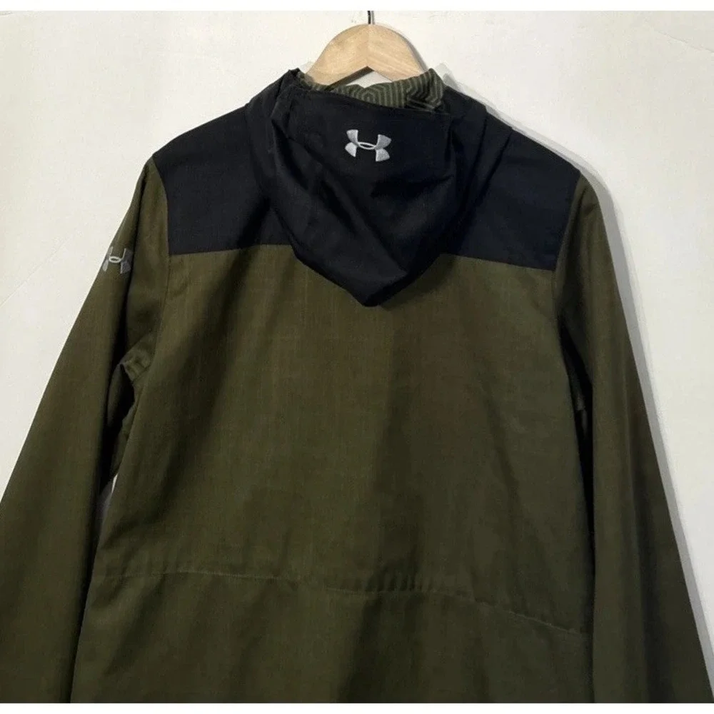 Boys Under Armour Storm 2 Infrared Wildwood‎ Jacket Wind/Rain Sz YXL 1247047 XL